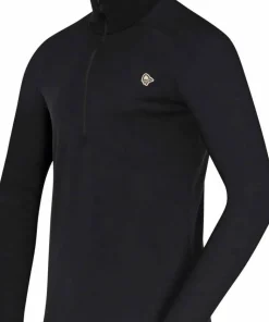 Norrøna Men's Femund PureUll Zip Neck Caviar Black