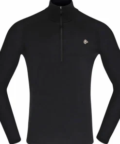 Norrøna Men's Femund PureUll Zip Neck Caviar Black
