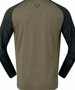 Norrøna Men's Fjørå Equaliser Lightweight Long Sleeve Olive Night Hot