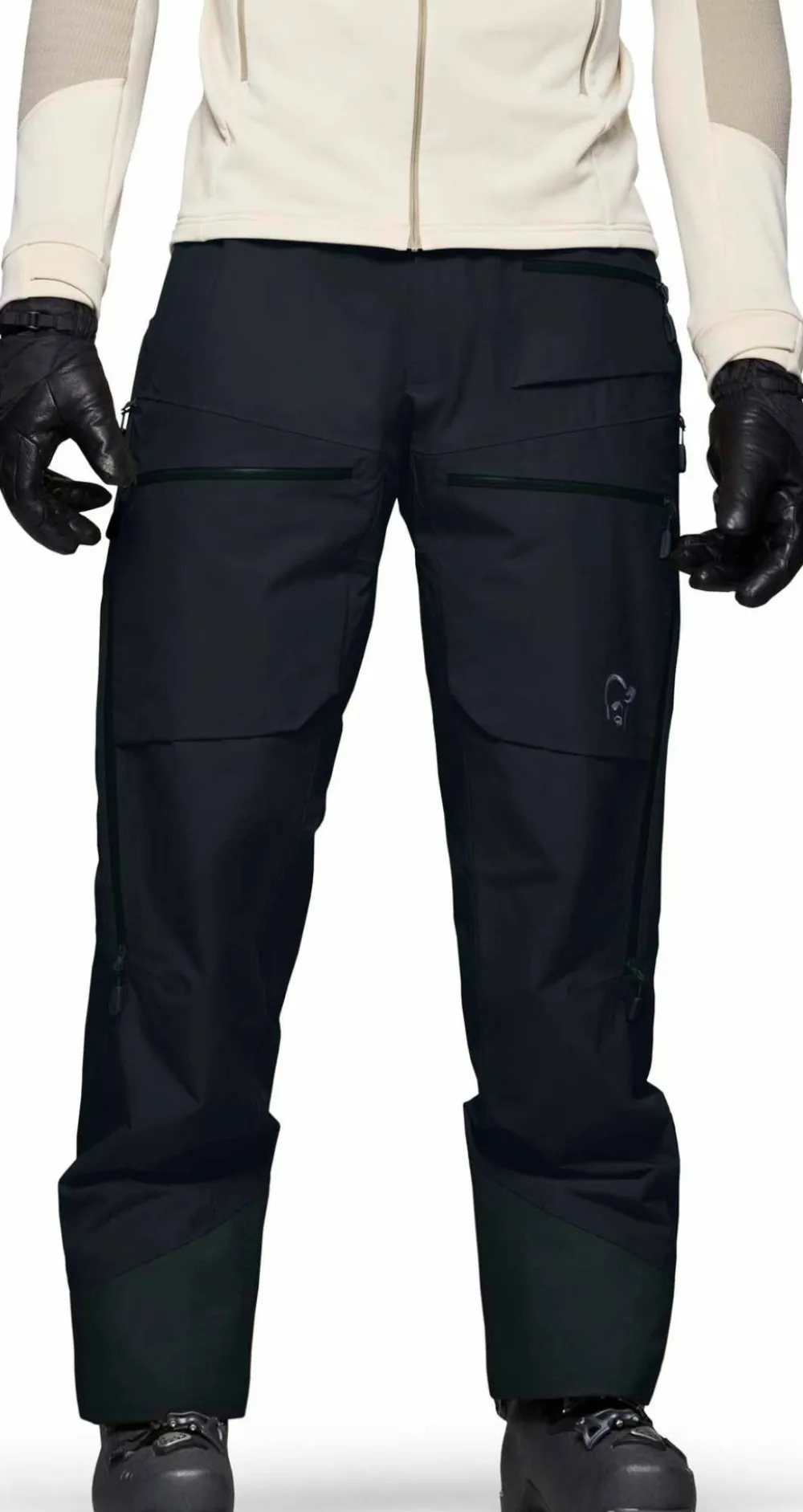 Norrøna Men's Lofoten GORE-TEX Insulated Short Pants Caviar Black New