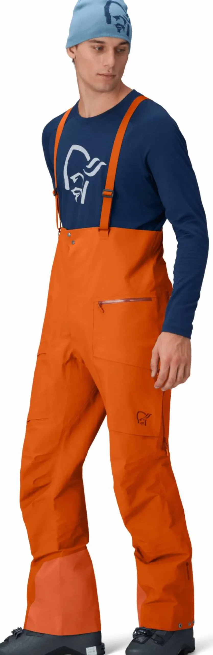 Norrøna Men's Møre GORE-TEX Salopette Gold Flame Clearance