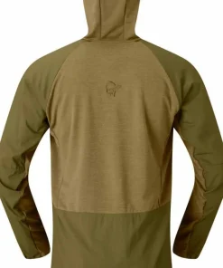 Norrøna Men's Møre Octa Zip Hood Dark Olive Clearance