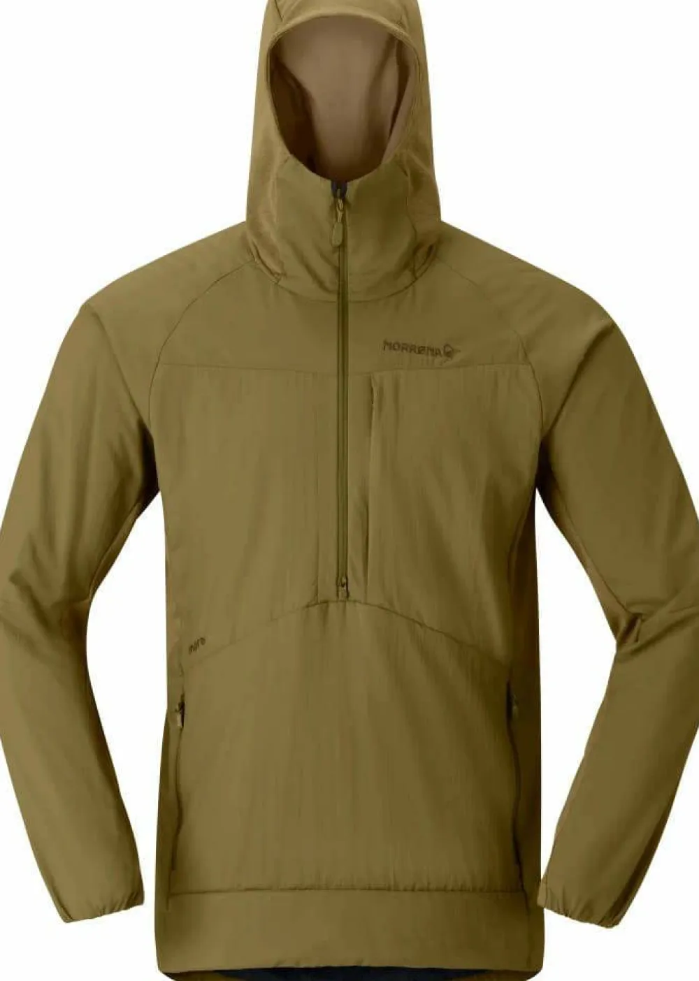 Norrøna Men's Møre Octa Zip Hood Dark Olive Clearance