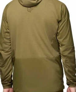 Norrøna Men's Møre Octa Zip Hood Dark Olive Clearance
