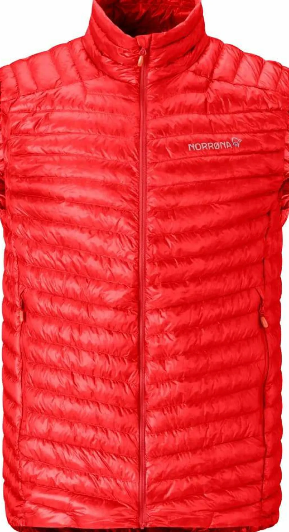 Hot Men's Trollveggen Superlight Down Vest Red Västar Herr