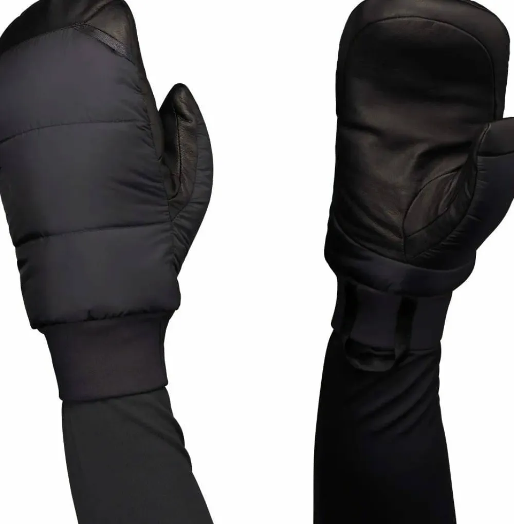 Norrøna Unisex Lyngen Down750 Mittens Caviar Black Hot