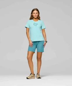 Norrøna Women's /29 Cotton Viking T-shirt Aqua Haze Sale