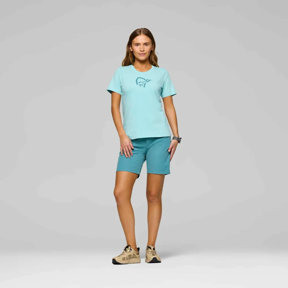 Norrøna Women's /29 Cotton Viking T-shirt Aqua Haze Sale