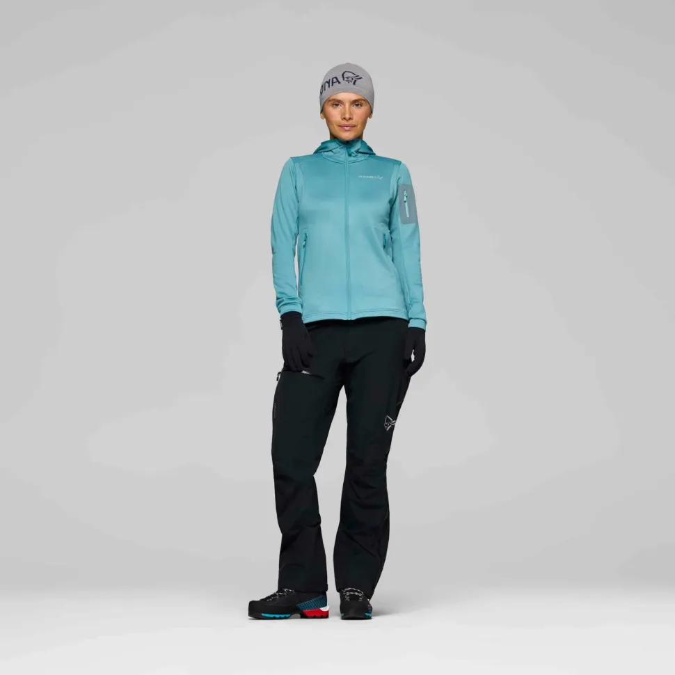 Norrøna Women's Falketind Warm Stretch Hood Brittany Blue