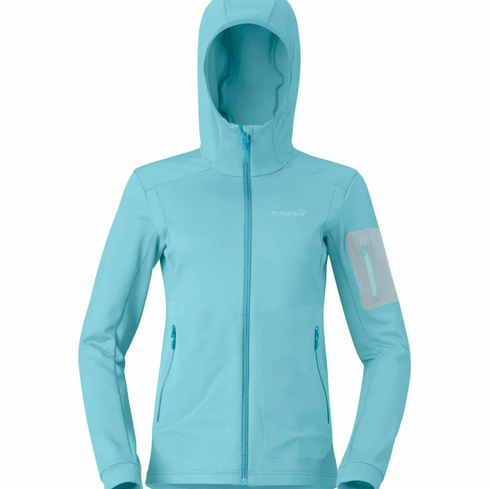 Norrøna Women's Falketind Warm Stretch Hood Brittany Blue