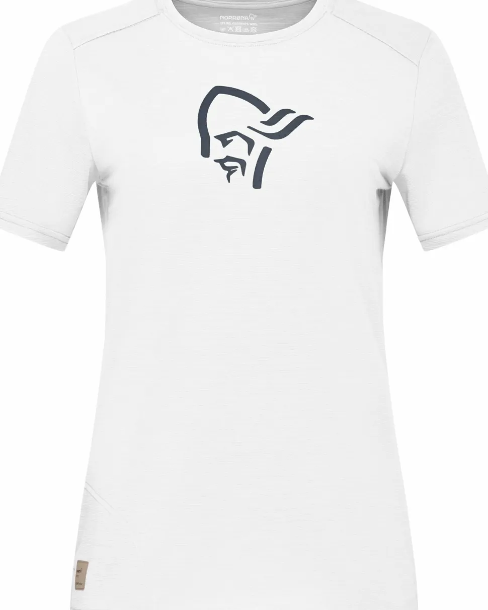 Norrøna Women's Femund Equaliser Merino T- Shirt Snow White