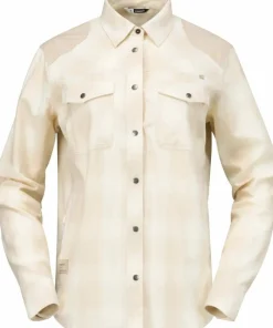 Norrøna Women's Femund Flannel Shirt Snow White New