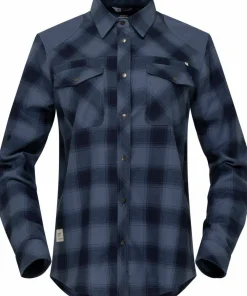 Norrøna Women's Femund Flannel Shirt Navy Blazer Sale