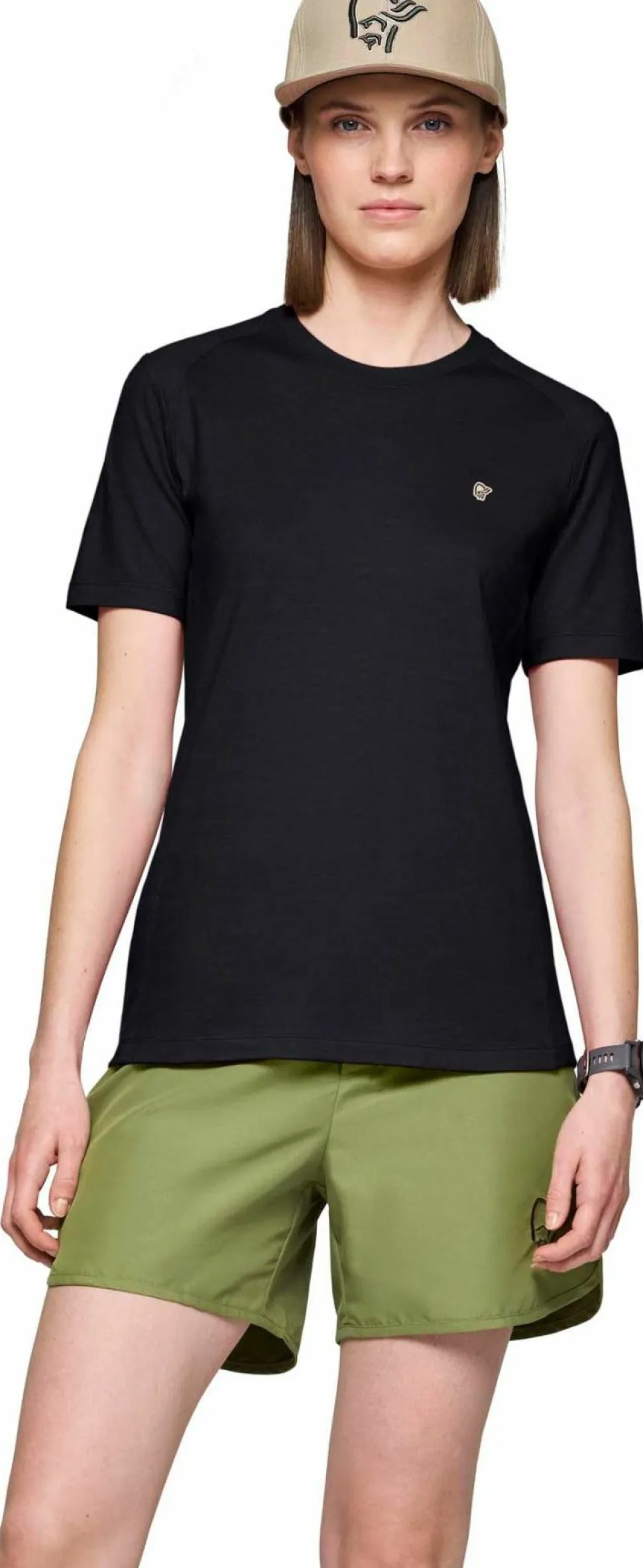 Norrøna Women's Femund PureUll T-Shirt Caviar Black