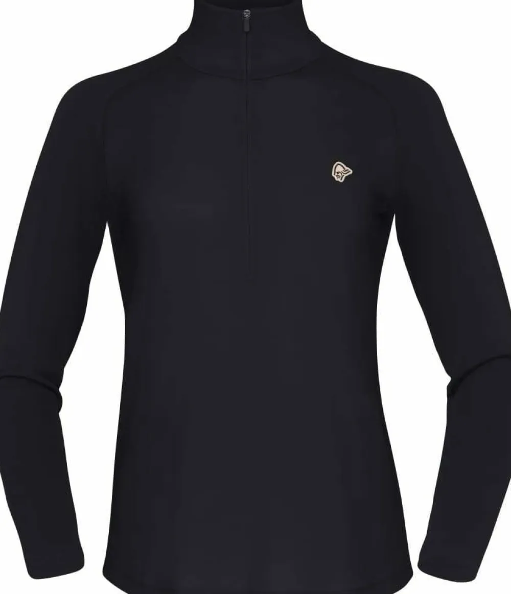 Hot Women's Femund PureUll Zip Neck Underställ Dam