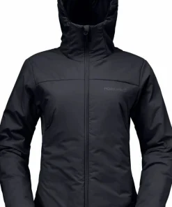 Norrøna Womens' Femund Thermo60 Zip Hood Caviar Black