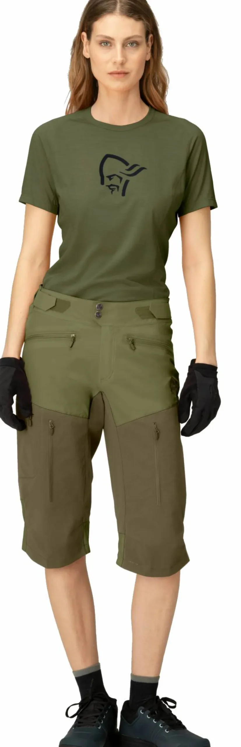 Norrøna Women's Fjørå Flex1 Shorts Loden Green