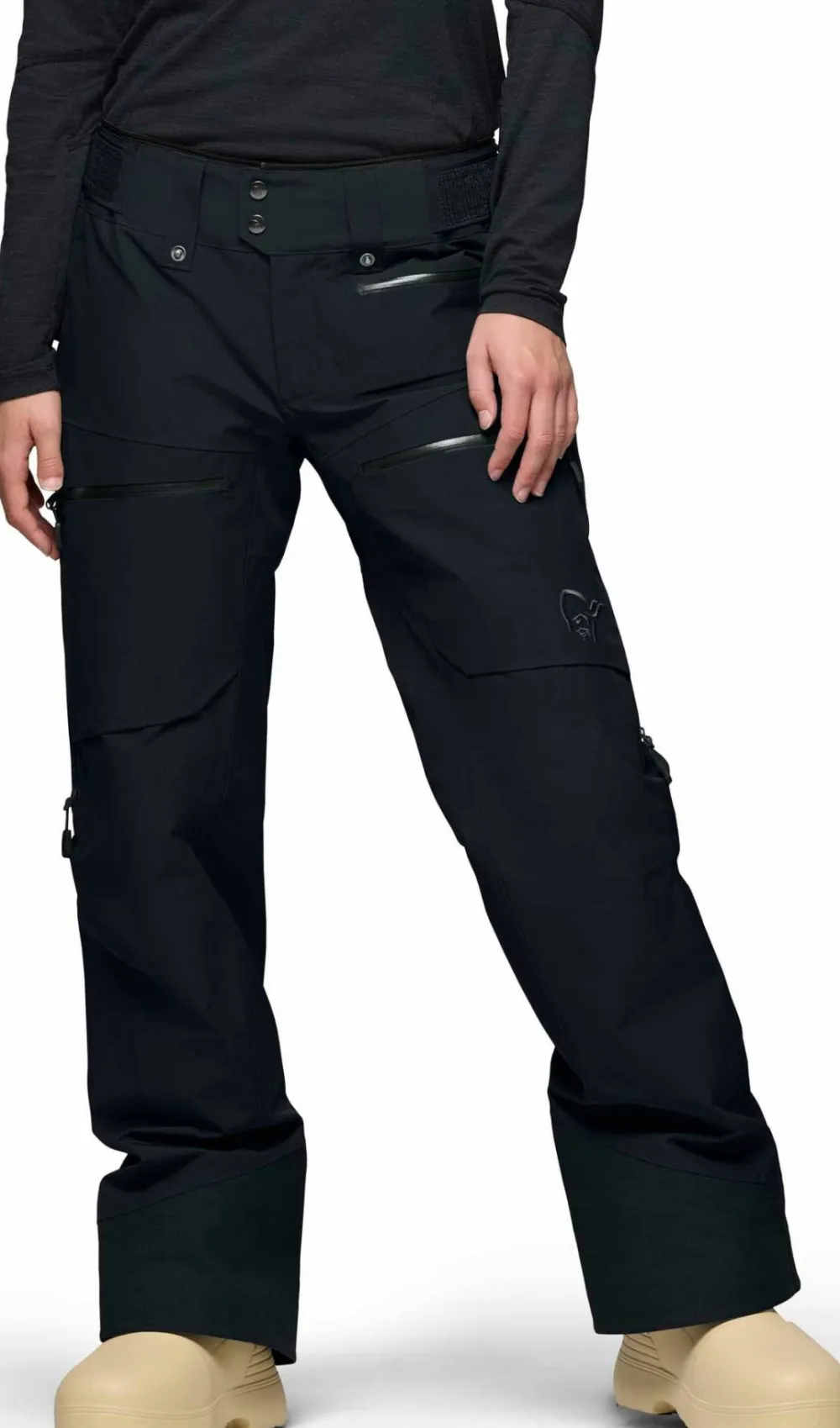 Norrøna Women's Lofoten GORE-TEX Insulated Short Pants Caviar Black Discount