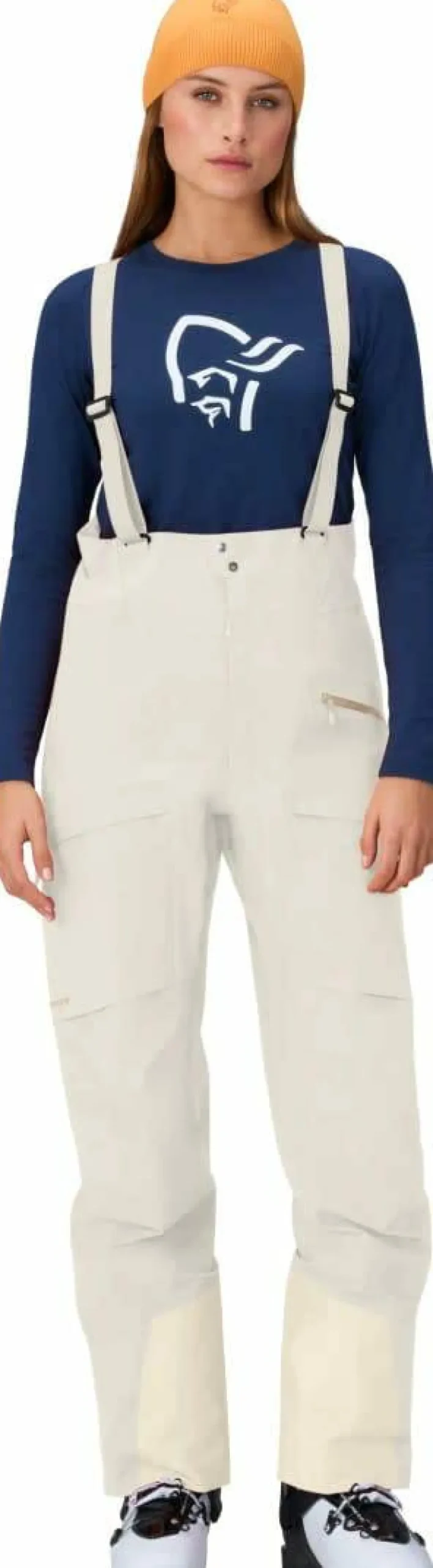 Norrøna Women's Møre GORE-TEX Salopette Oatmeal