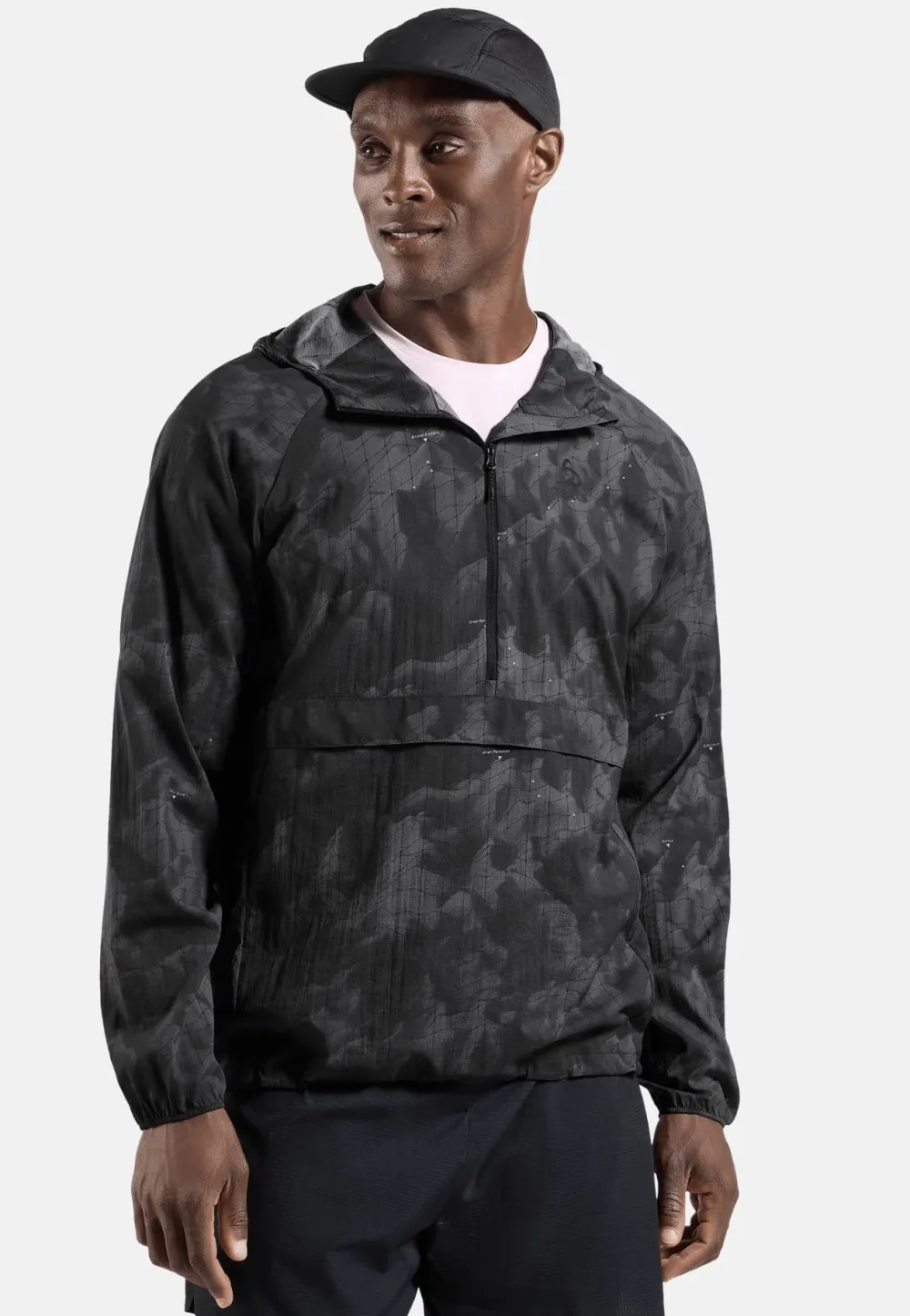Odlo Men's Jacket Zeroweight Print Black Outlet