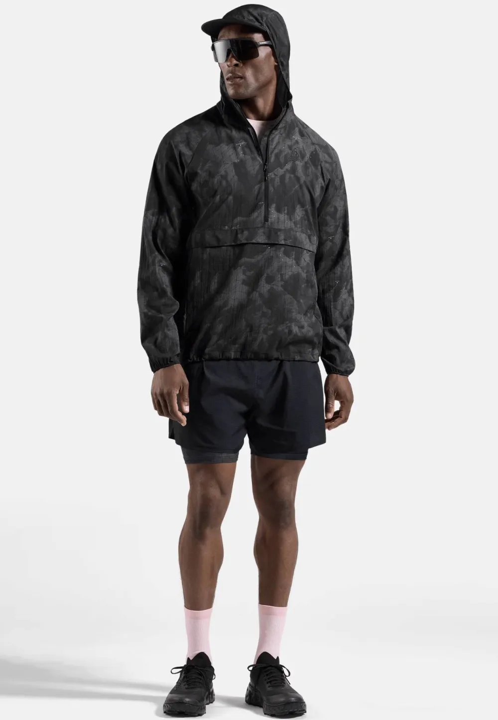 Odlo Men's Jacket Zeroweight Print Black Outlet