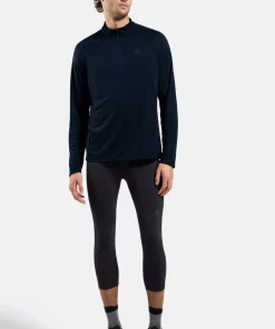 Odlo Men's Mid Layer Essential 1/2 Zip Dark Sapphire Outlet