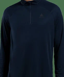 Odlo Men's Mid Layer Essential 1/2 Zip Dark Sapphire Outlet