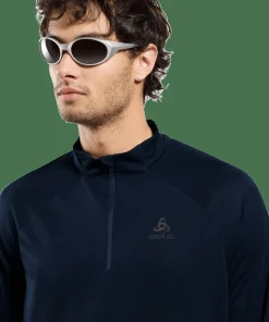 Odlo Men's Mid Layer Essential 1/2 Zip Dark Sapphire Outlet