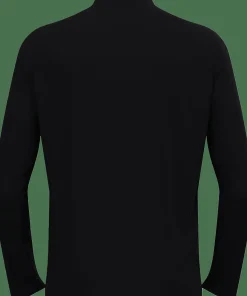 Odlo Men's Mid Layer Essential 1/2 Zip Black - Black