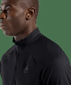 Odlo Men's Mid Layer Essential 1/2 Zip Black - Black