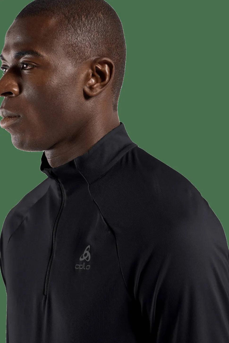 Odlo Men's Mid Layer Essential 1/2 Zip Black - Black
