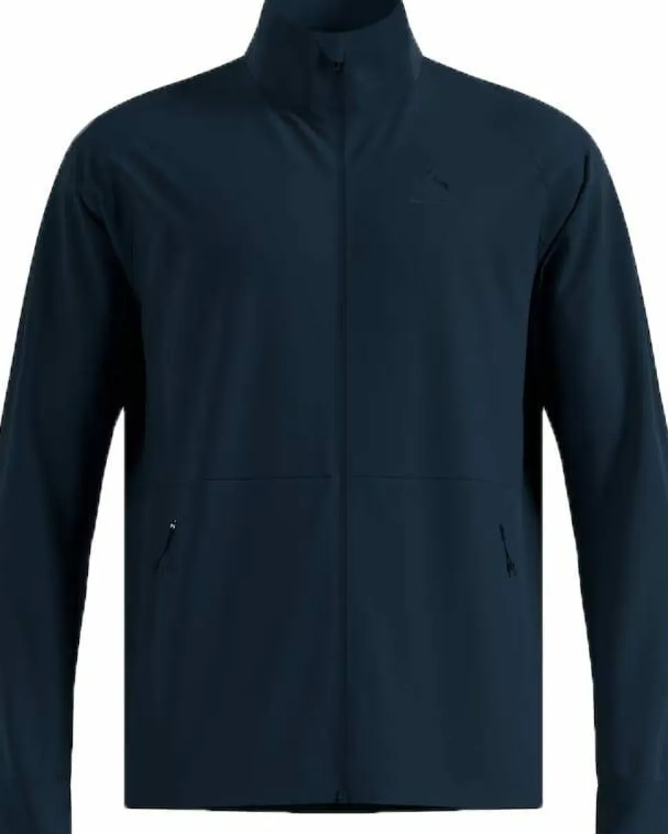 Odlo Men's Odlo Essential Warm Cross Jacket Dark Sapphire