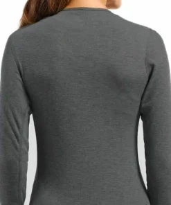 Online Women's Active Warm ECO Baselayer Shirt Steel Grey Melange Underställ Dam