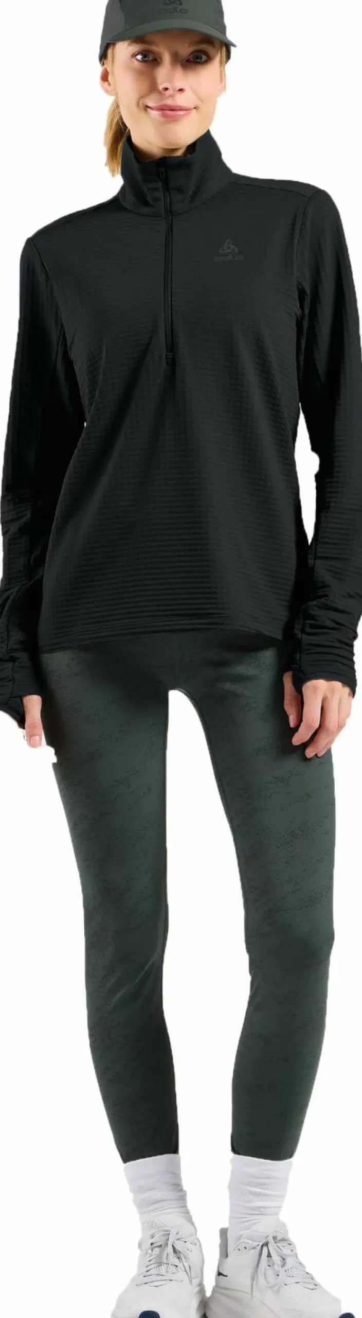 Odlo Women's Odlo Essential Thermal Mid Layer 1/2 Zip Black