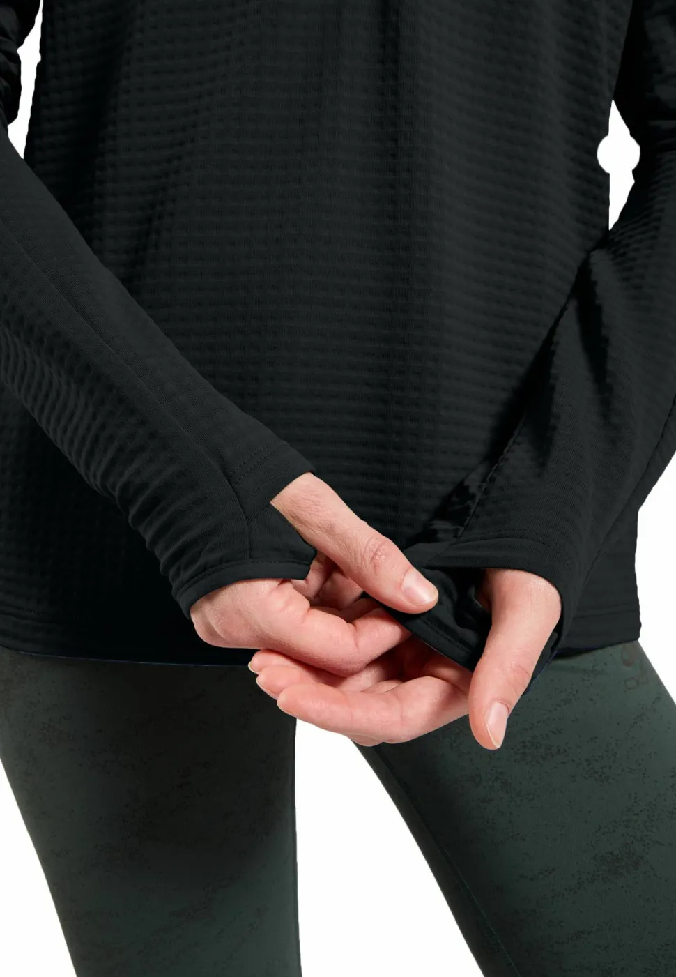 Odlo Women's Odlo Essential Thermal Mid Layer 1/2 Zip Black