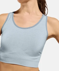 Odlo Women's Seamless Medium - Padded Sport Bra Baby Blue Clearance