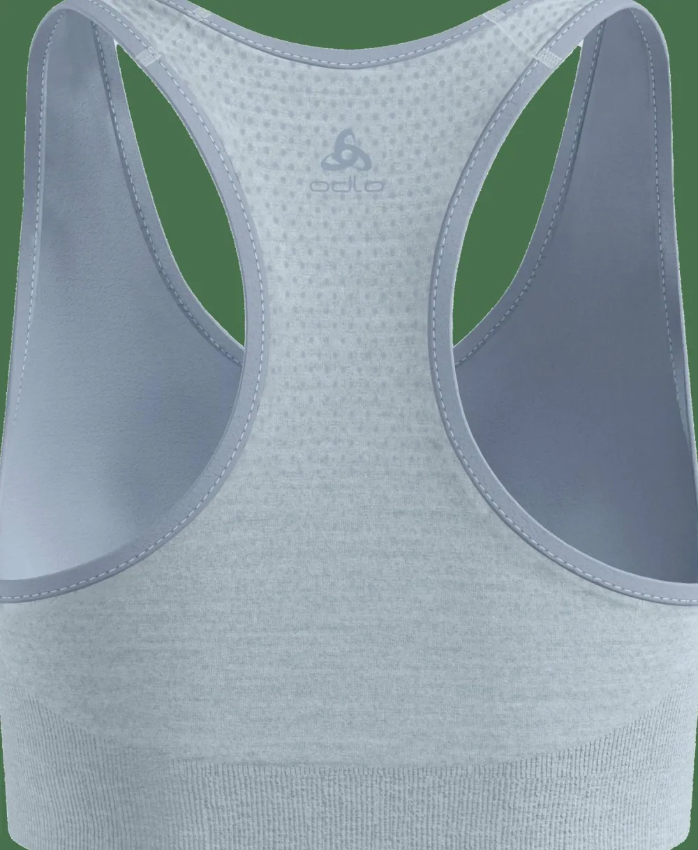 Odlo Women's Seamless Medium - Padded Sport Bra Baby Blue Clearance