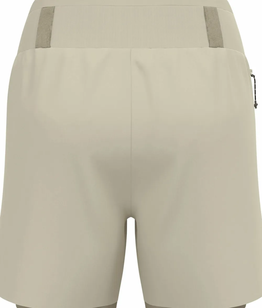 Odlo Women's X-Alp Trail 5 Inch 2-In-1 Short Agate Gray - Vetiver Sale