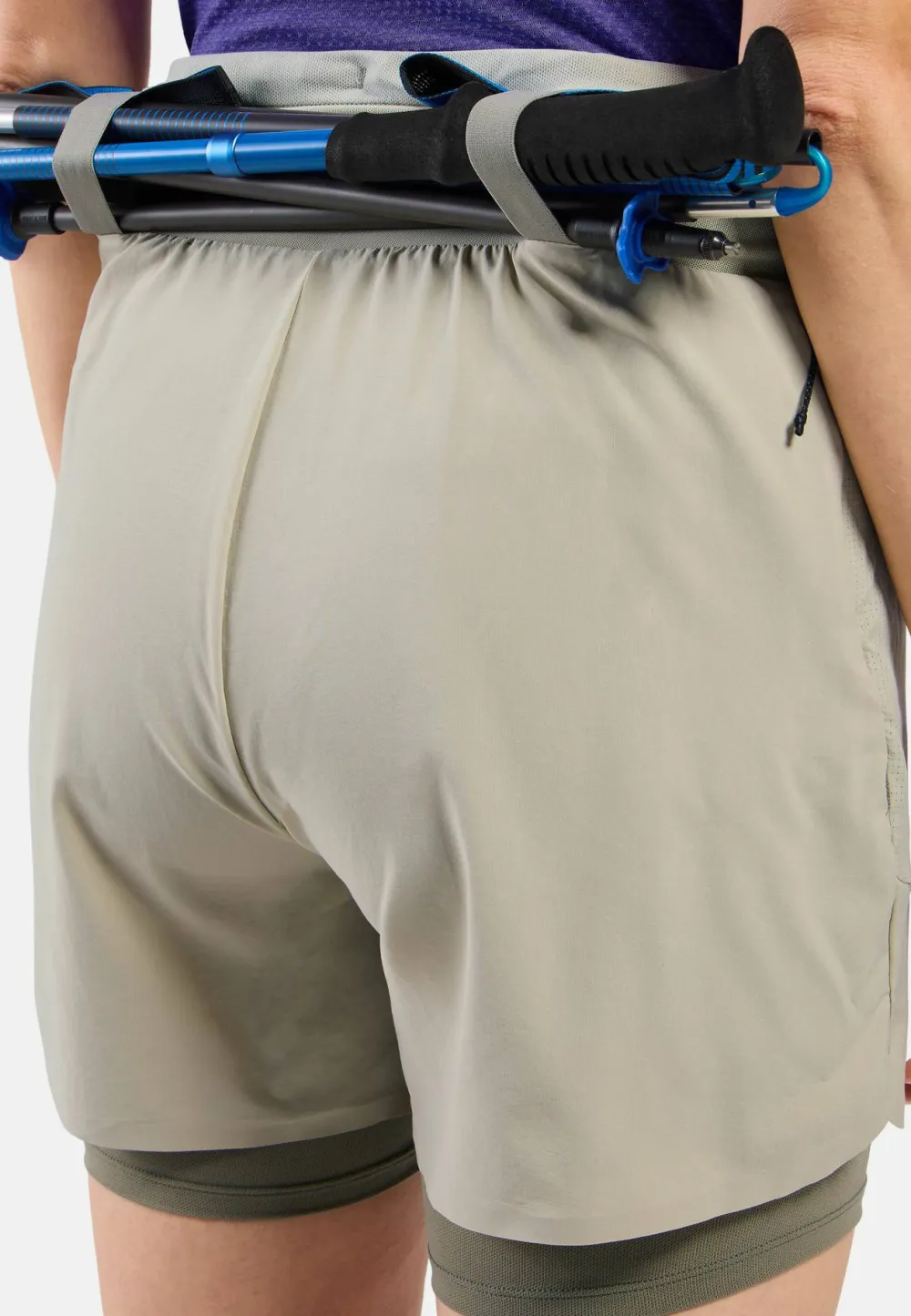Odlo Women's X-Alp Trail 5 Inch 2-In-1 Short Agate Gray - Vetiver Sale