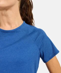 Odlo Women's T-Shirt Crew Neck S/S Essential 365 Dazzling Blue Melange Discount