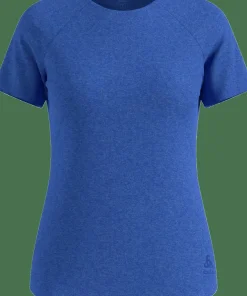 Odlo Women's T-Shirt Crew Neck S/S Essential 365 Dazzling Blue Melange Discount