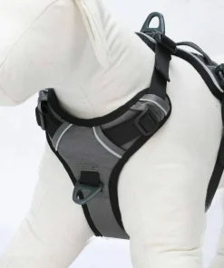 OllyDog Alpine Reflective Harness Flint Hot