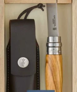 Opinel Olive Wood No08 + sheath NoColour