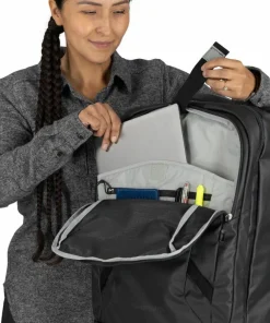 Osprey Transporter Wheeled Carry On Raven Black/black