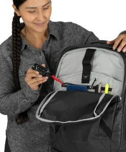 Osprey Transporter Wheeled Carry On Raven Black/black
