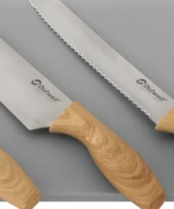 Outlet Caldas Knife Set Wide Cutting Board Camping