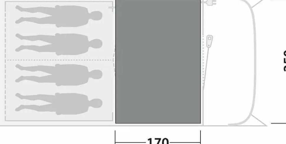 Outwell Cozy Carpet Durango / Birdland 4 Black & Grey