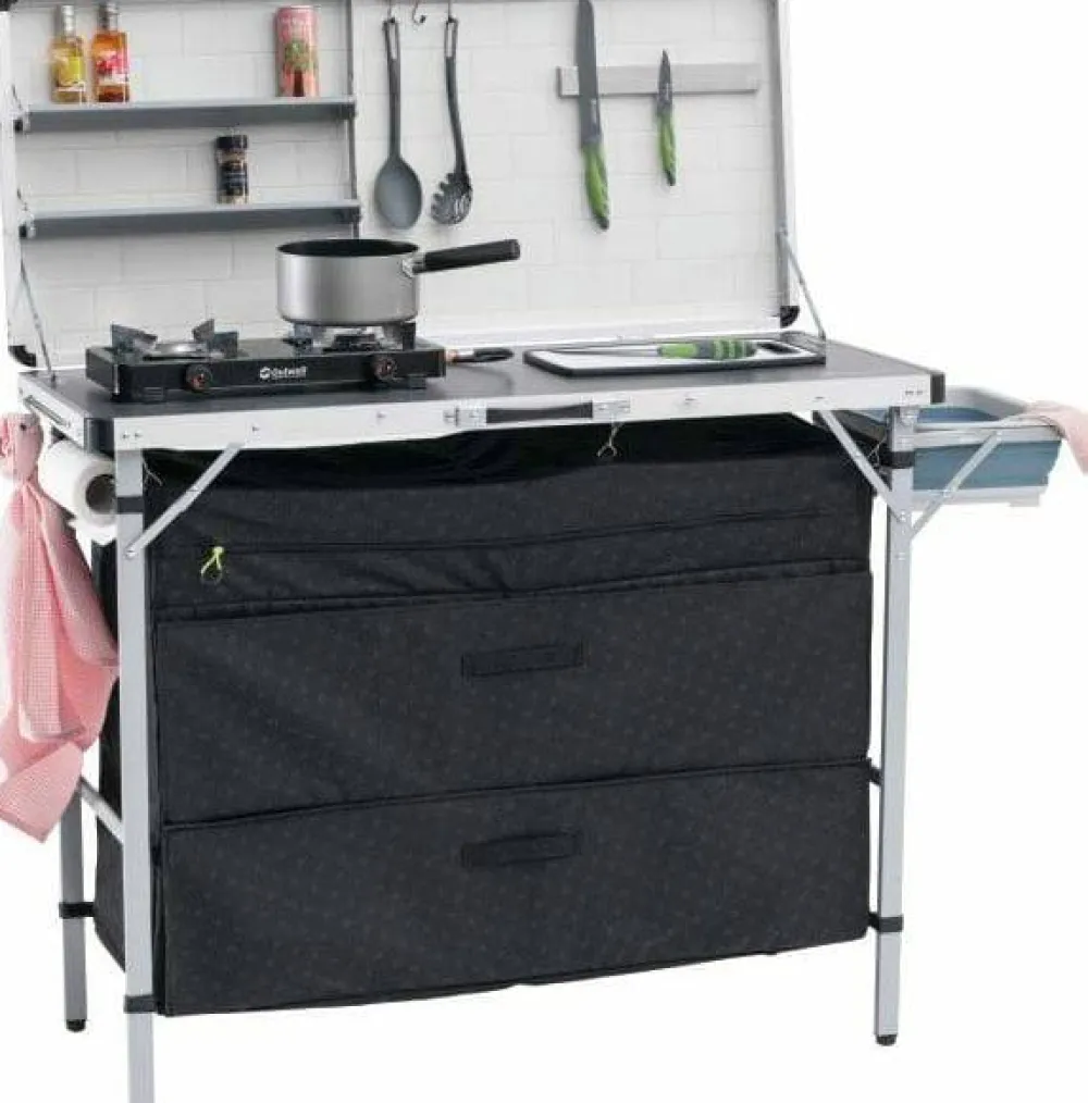 Outwell Magante Kitchen Unit Midnight Black Clearance