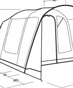 Outwell Monterey 4 Air Blue Hot