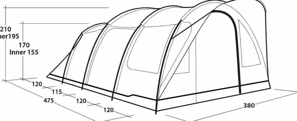 Sale Sky 6 Camping|Tält, Sovsäckar & Liggunderlag